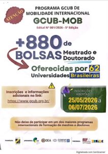 Programa GCUP de mobilidade Internacional.
